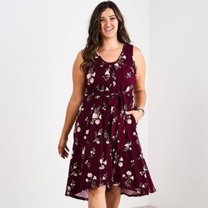 Latched Mama Romper Garnet Floral